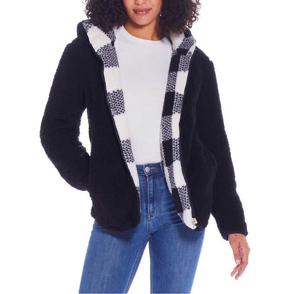 Weatherproof - Reversible Sherpa Hoodie - Picture 4 of 10